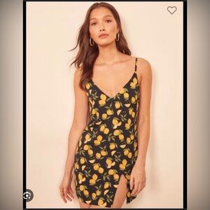 Reformation Marlowe Dress Lemon Drop Size Small